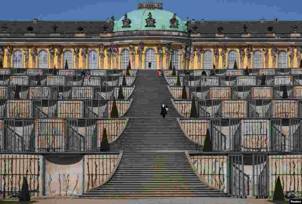 A view of Sans Souci Castle as the spread of coronavirus disease (COVID-19) continues in Potsdam, Germany.