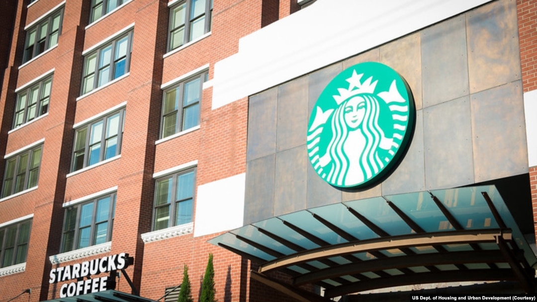 FILE - Starbucks