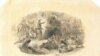 Ink drawing by 19th Century artist F.O.C. Darley shows Puritan missionary John Eliot preaching to Natives in the Massachusetts Bay Colony