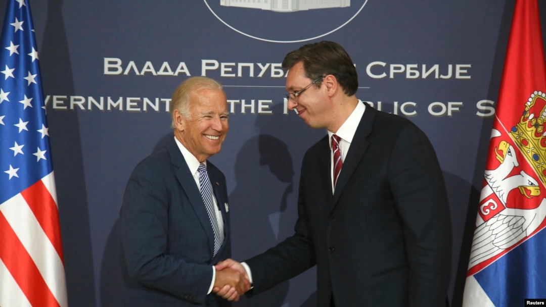 Izabrani predsednik SAD Džo Bajden u poseti Beogradu 2016.