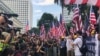 香港人2019年9月8日向美國駐港領事館遞交請願書 （美國之音任新拍攝）