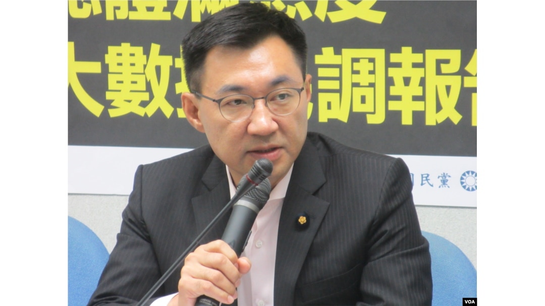 台灣在野黨國民黨立委江啟臣(美國之音張永泰拍攝)