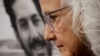 ARCHIVO - Debra Tice, madre del periodista Austin Tice, quien desapareció mientras informaba en Siria en 2012, durante una conferencia de prensa en el National Press Club en Washington, EEUU, el 2 de mayo de 2023. 