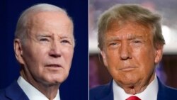 Trump, Biden trade salvos in Georgia face off. 