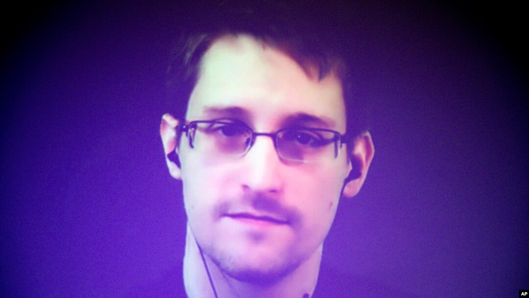 FILE - Former U.S. National Security Agency contractor Edward Snowden.