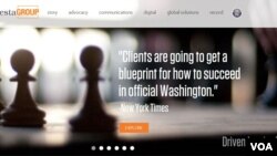 Quảng bá của Podesta trên trang web của công ty vận động hành lang được cho là đã giúp chính phủ Việt Nam có được ủng hộ trong giới lập pháp Mỹ thông qua việc dỡ bỏ cấm vận vũ khí sát thương vào tháng 5/2016.