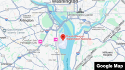 Aeropuerto Nacional Ronald Reagan de Washington, cerca de Washington, DC. (Google Maps)