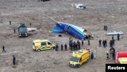 阿塞拜疆航空公司一架客機在哈薩克阿克套市附近墜毀。 （2024年12月25日）