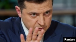 Ukrajinski predsednik Vladimir Zelenski na konferenciji za novinare u Kijevu u Ukrajini, 26. novembra 2021.
