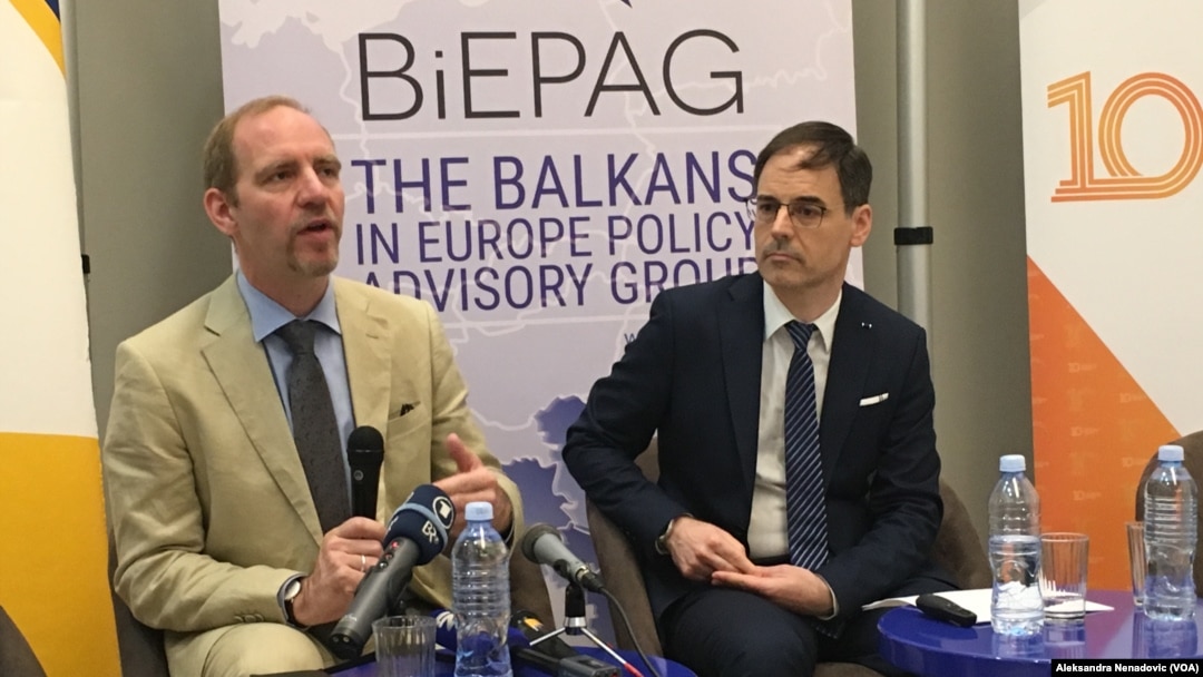 Profesor Florijan Biber i profesor Nikolaos Cifakis, Foto: Glas Amerike