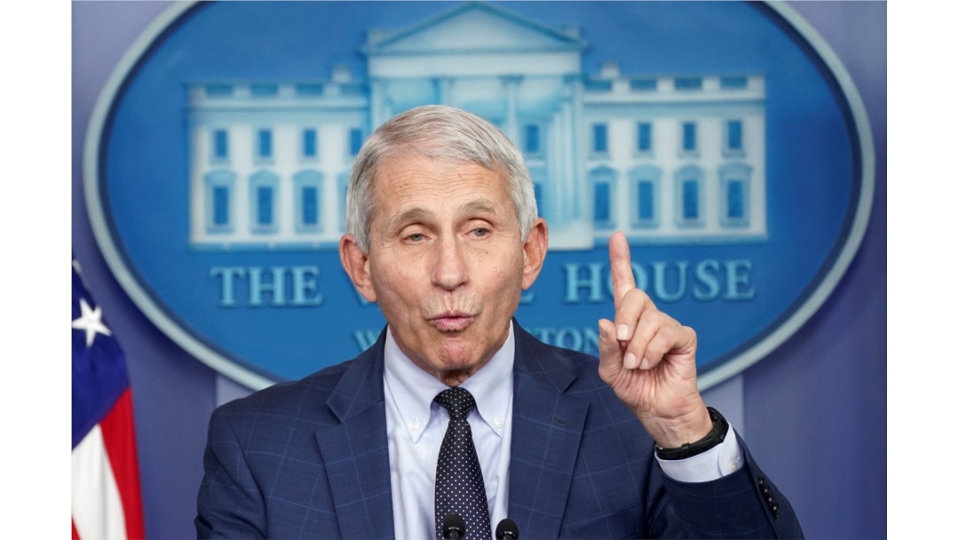 Dr. Anthony Fauci speaks about the omicron coronavirus variant case, which was detected in California, during a press briefing at the White House in Washington, Dec. 1, 2021.