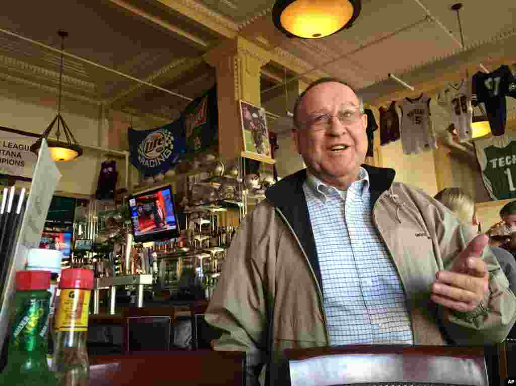 Ray Ueland, owner of the Metals Sports Bar, talks about Butte native and ex-Navy SEAL Robert O'Neill, whom he says frequents his bar about four times a year with a large group of friends, Butte, Montana, Nov. 6, 2014.