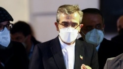 FILE - Iran's chief nuclear negotiator Ali Bagheri Kani leaves after a meeting in Vienna, Austria, Nov. 29, 2021.