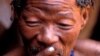 A Bushman inside his traditional territory in Botswana’s Central Kalahari Game Reserve