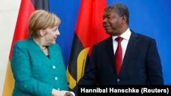 Angela Merkel e João Lourenço repetiram encontro de 2018