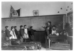 Native American students at the United States Indian School, Carlisle, Pa. Generations of Indian children were removed from their families as part of the U.S. assimilation policy. Photo by Francis Benjamin Johnson, Dec. 31, 1900