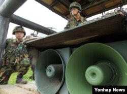 대북 확성기. (자료화면)