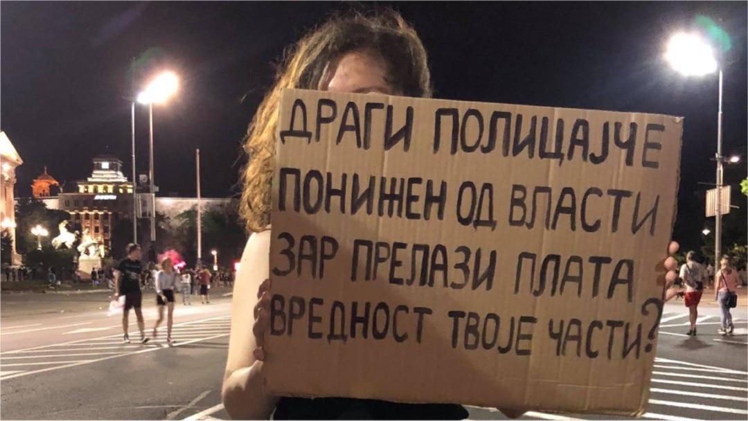 Poruka jedne od učesnice protesta