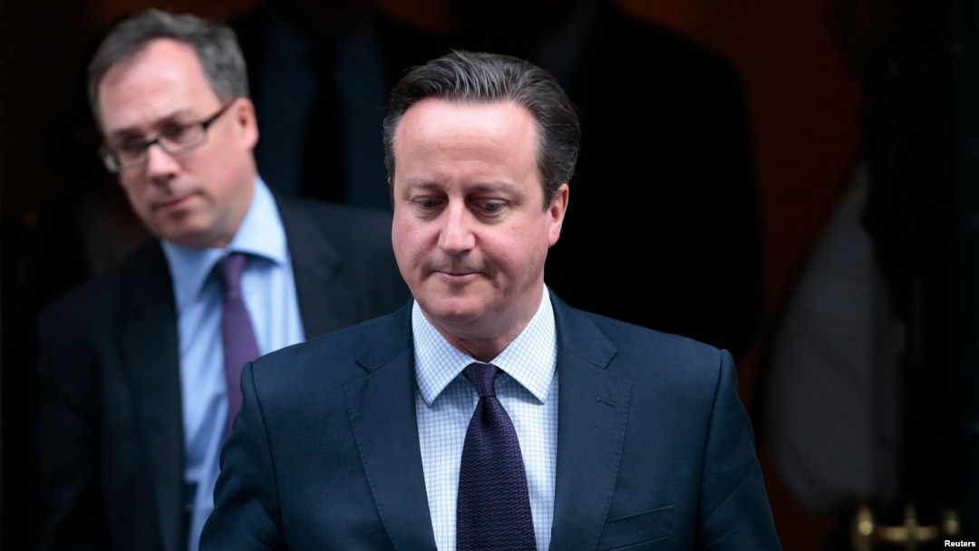 FILE - Britain's Prime Minister David Cameron leaves 10 Downing Street in London, Nov. 26, 2015.
