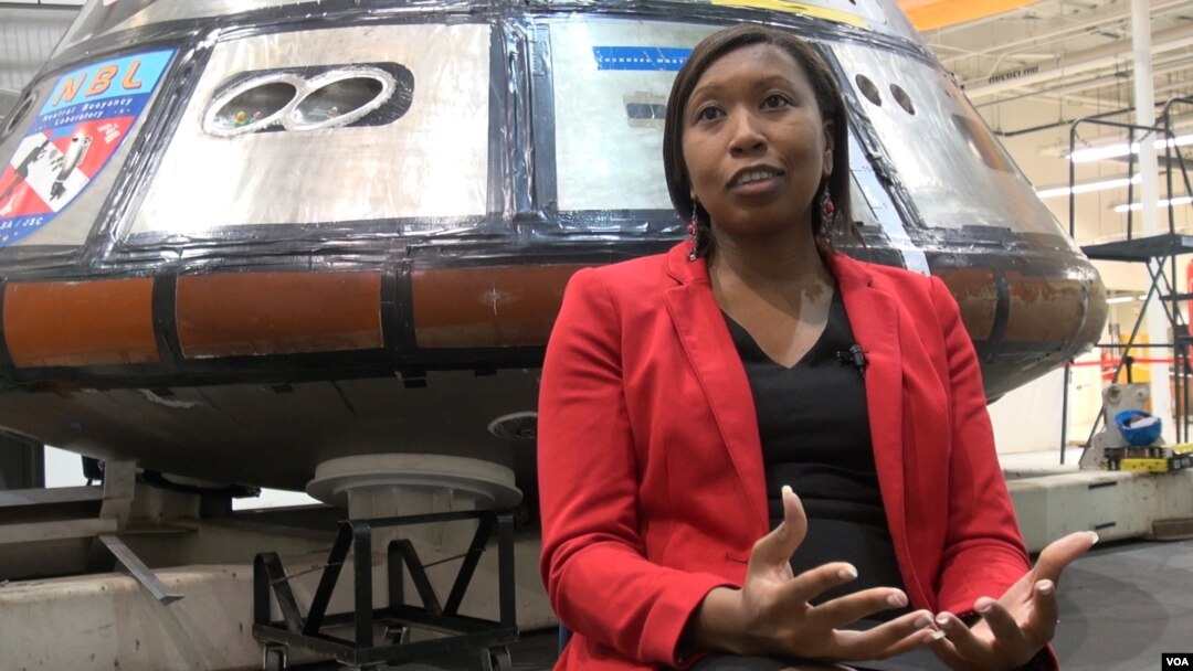 NASA's Trinesha Dixon. (G. Flakus/VOA)