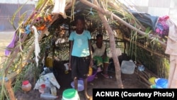 Refugiados da República Democrática do Congo no centro de Mussungue, no Dundo, província da Lunda Norte