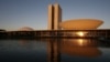 FILE - This Aug 14, 2007 file photo, shows a view of the Brazil's National Congress, designed by Brazilian architect Oscar Niemeyer and inaugurated in 1960, in Brasilia.