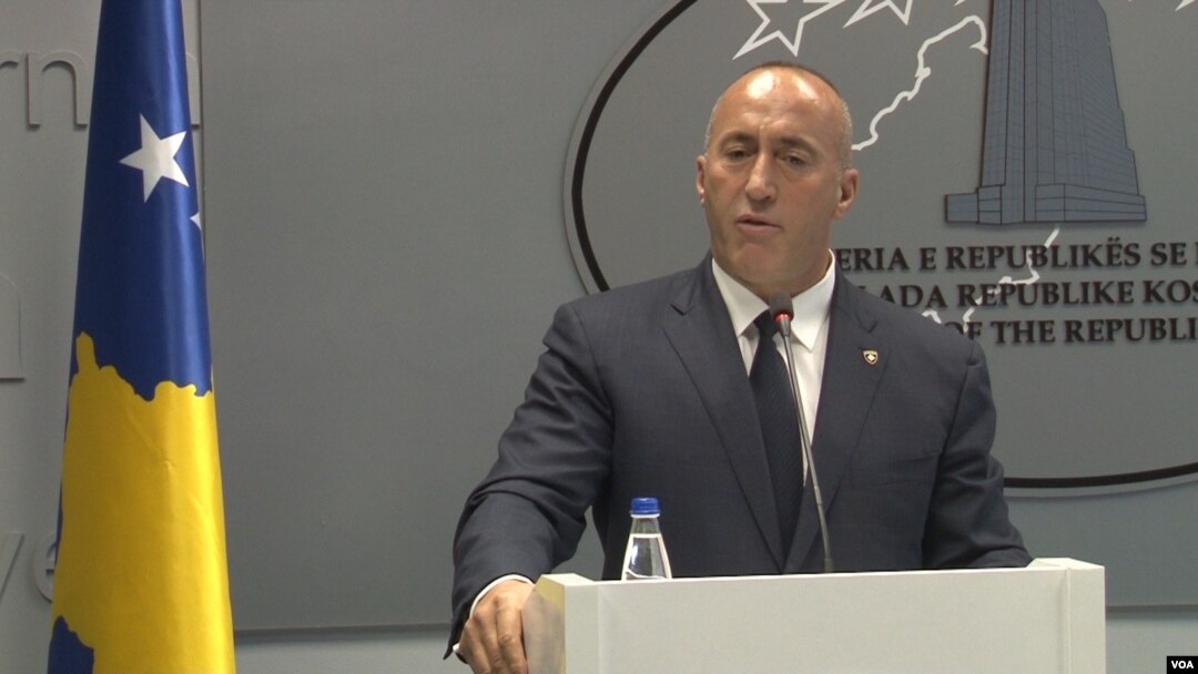 Ramuš Haradinaj na današnjoj konferenciji za novinare