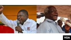 Filipe Nyusi, Frelimo e Afonso Dhlakama, Renamo.