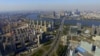 FILE - An aerial view shows the city skyline of Shenyang, Liaoning province, China, Oct. 18, 2015.