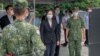 蔡英文視察澎湖軍事基地 台軍同時進行聯合防空演練