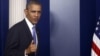 FILE - President Barack Obama walks out to make a statement to reporters in the Brady Press Briefing Room at the White House in Washington, Oct. 16, 2013. 