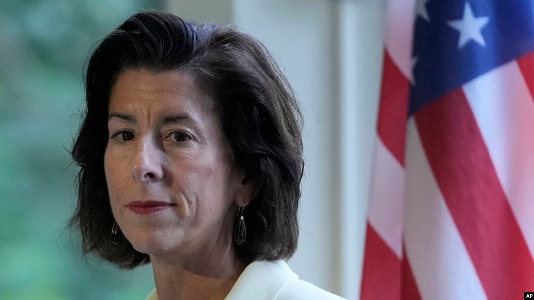 FILE - Secretary of Commerce Gina Raimondo speaks at the convening of the International Network of AI Safety Institutes at the Golden Gate Club at the Presidio in San Francisco, Nov. 20, 2024.