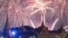 Fireworks explode over the Grand Palace during the New Year celebrations, in Bangkok, Thailand, Jan. 1, 2024.