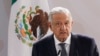 El presidente mexicano, Andrés Manuel López Obrador, pronuncia un discurso durante una ceremonia en el Zócalo de Ciudad de México, el 13 de agosto de 2021. 