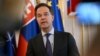 ARCHIVO: El secretario general de la OTAN, Mark Rutte, durante una visita a Eslovaquia el 20 de febrero de 2025.