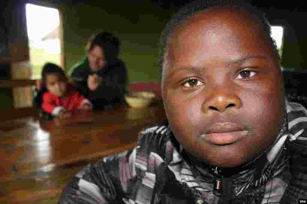 Sihle says he “loves” being at Ikhaya Loxolo and never wants to leave the home (VOA/ D. Taylor)