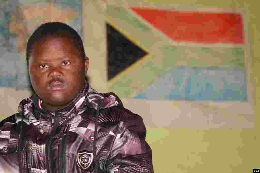 Sihle Batyia, at the Ikhaya Loxolo home in Hobeni in South Africa’s Eastern Cape province (VOA/Taylor)