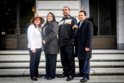 Quinault Indian Nation President Fawn Sharp, Morongo Band of Mission Indians Tribal Council Member Teresa Sanchez, Oneida Nation Chairman Tehassi Hill and Cherokee Nation Principal Chief Chuck Hoskin, Jr., New Orleans, La., Wed., Jan. 22, 2020.
