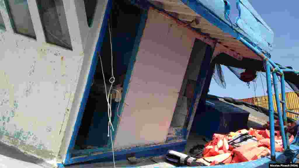 Wasu Daga Cikin Irin Jiragen Ruwan Da 'Yan Gudun Hijira Suka Rasa Rayukan Su A Tekun Bahrum, Oktoba 8, 2015.