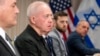 El ministro de Defensa israelí, Yoav Gallant, segundo desde la izquierda, se reúne con el secretario de Defensa, Lloyd Austin, en el Pentágono, el 26 de marzo de 2024, en Washington.