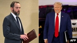 This combination of pictures created on Aug. 27, 2024 shows Special Counsel Jack Smith (L) in Washington, DC, on June 9, 2023 and former US President and Republican presidential candidate Donald Trump in Howell, Michigan, Aug. 20, 2024.