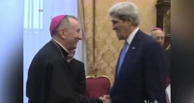 Kerry Meets Vatican Officials on Middle East Ahead of Pope's Visit