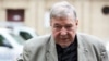 Cardinal George Pell arrives at the County Court in Melbourne, Australia, Feb. 26, 2019. 