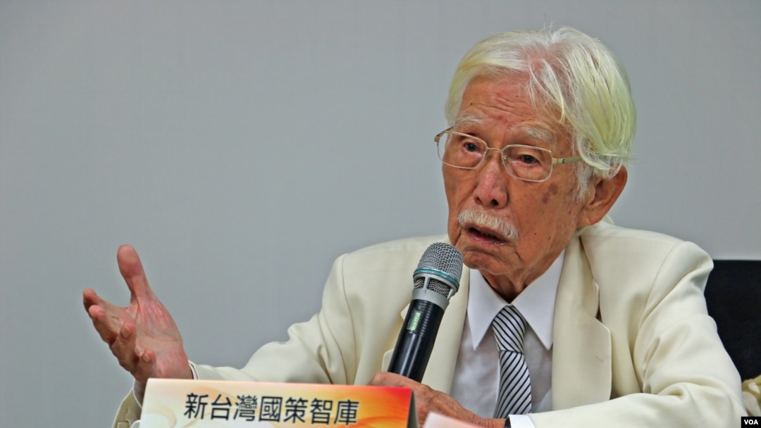 “獨派”大佬、新台灣國策智庫創辦人辜寬敏（美國之音楊明拍攝）