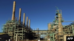 In this file photo taken on Jan. 11, 2017, a general view shows an oil refinery in Libya's northern town of Ras Lanuf.