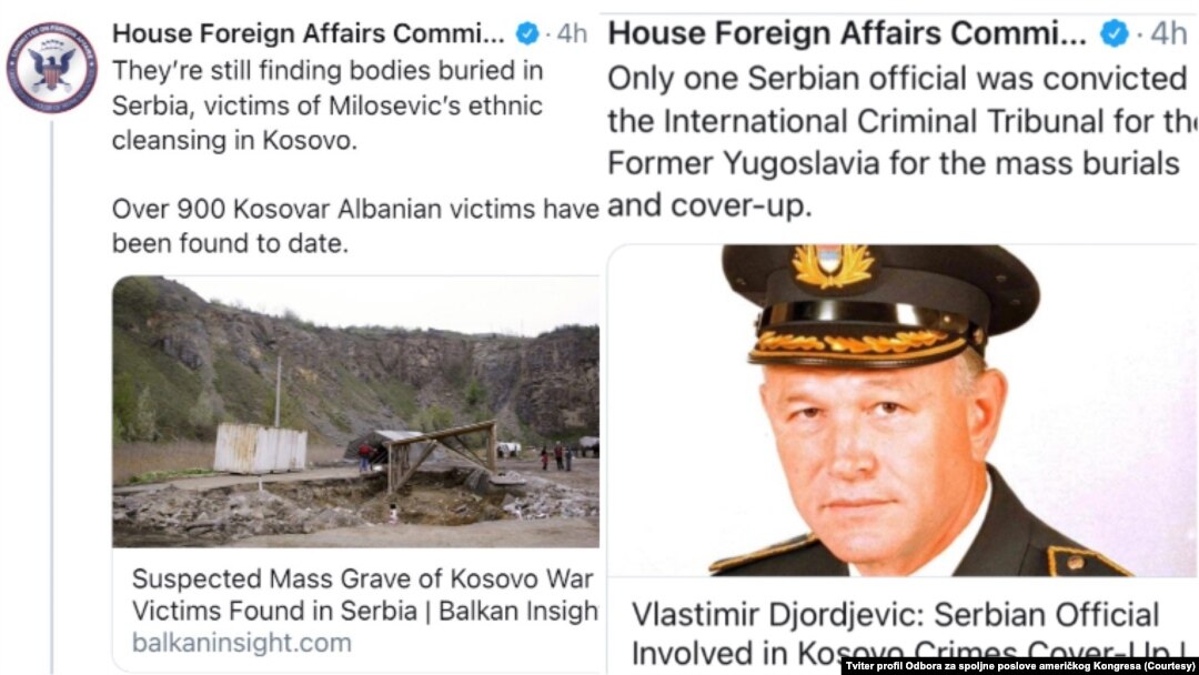 Detalj sa Tviter naloga Odbora za spoljne poslove Predstavničkog doma Kongresa (Foto: preuzeto sa twitter.com/HouseForeign)