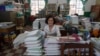 Loeung Sokmenh, Deputy Director of the Tuan Hoa school in Phnom Penh, June 9, 2015. (Photo: N. Vannarin / VOA)