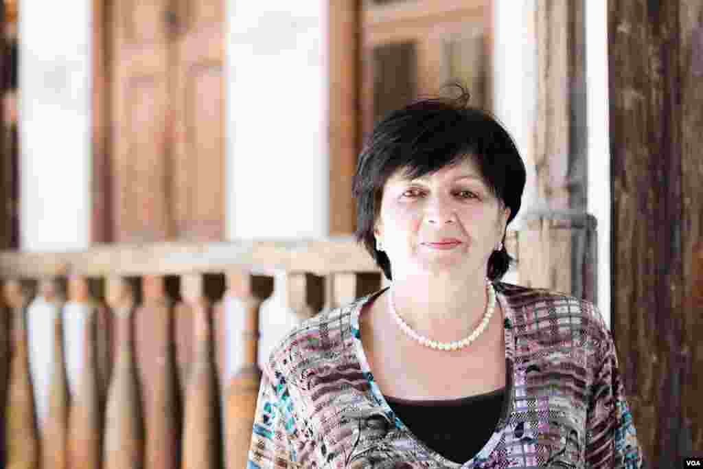 Ketino Akhobadze, the Stalin Museum Curator, has worked there since 1978 and has never seen such a flow of foreign tourists as today. (Vera Undritz for VOA)