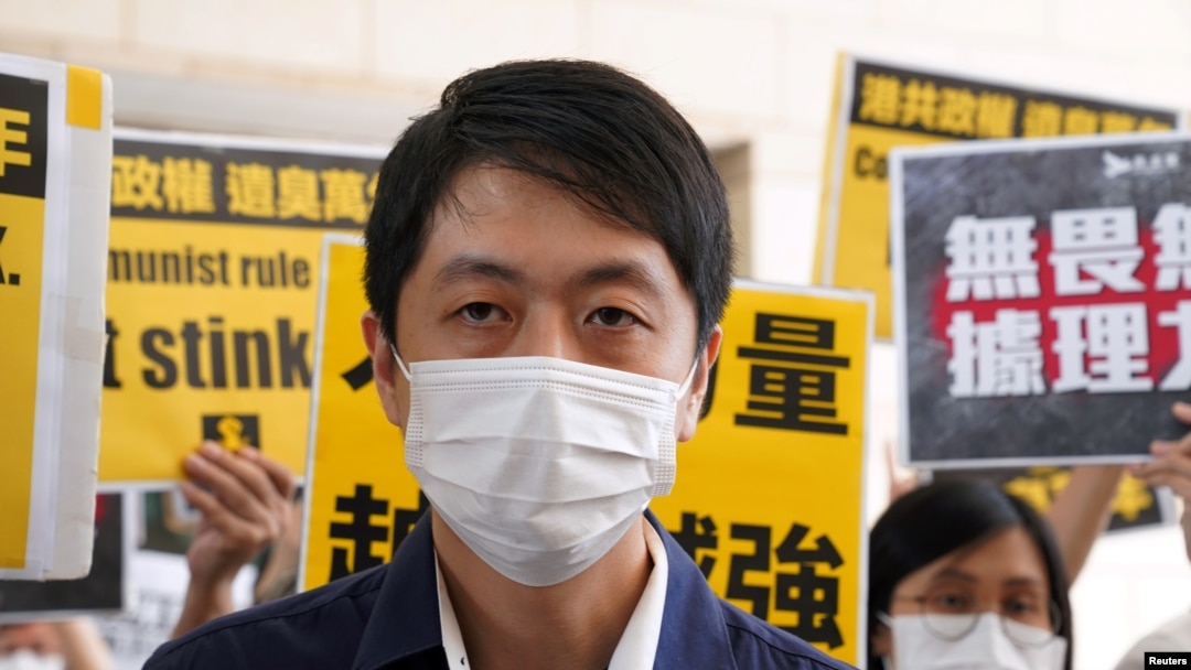 香港民主黨前立法會議員許智峯（路透社資料圖片）