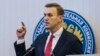 Russian opposition leader Alexei Navalny, who submitted endorsement papers necessary for his registration as a presidential candidate, speaks at the Russia's Central Election commission in Moscow, Dec. 25, 2017. 